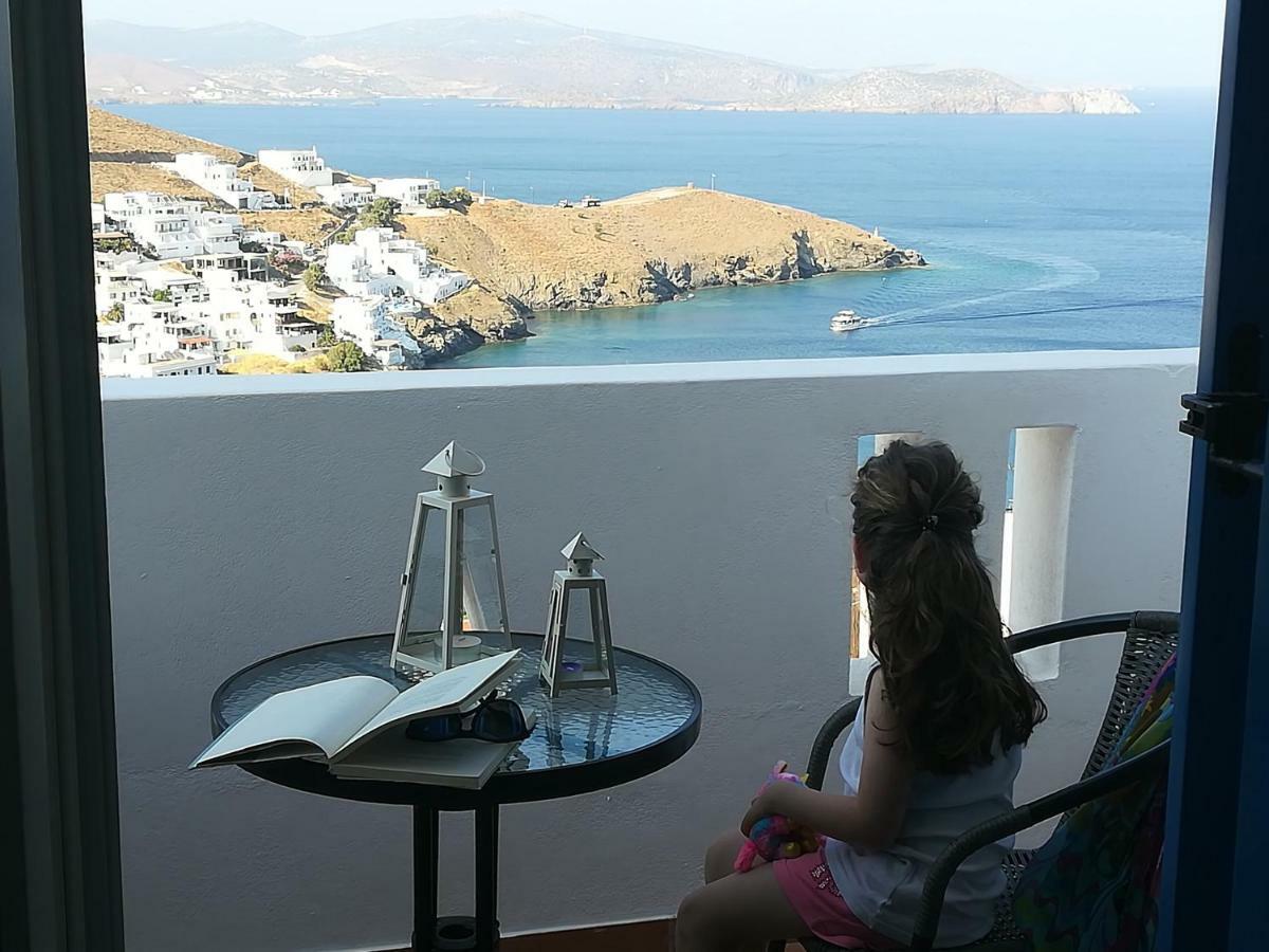 Θέαστρον - Theastron House With Great View In Chora Apartment Pera Gyalos Luaran gambar